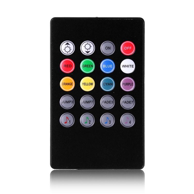 Voice Control Wireless Remote Car RGB LED Neon Light Lamp Strip Decorative Lights Car Interior Neon Light Lighting Kit