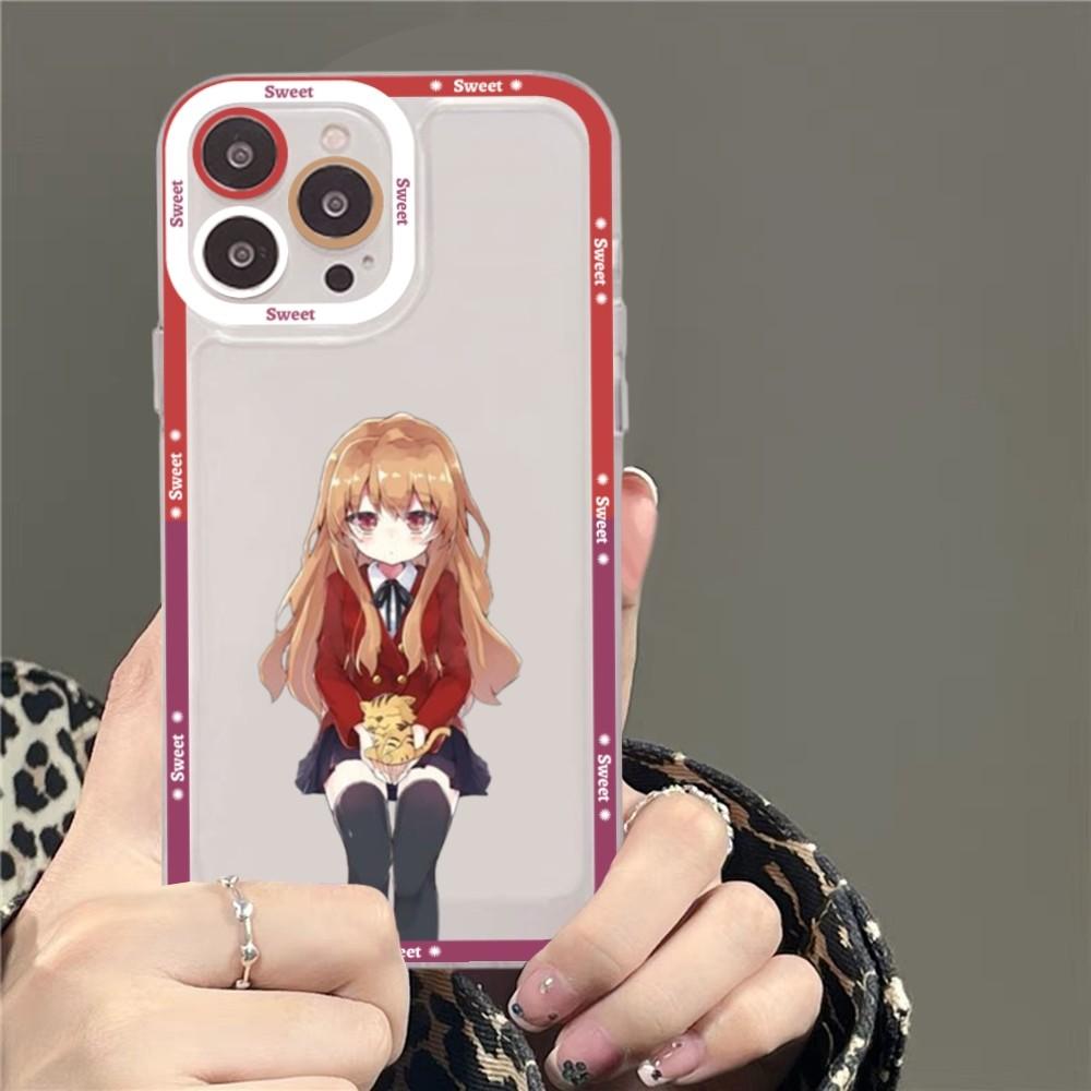 Toradora Taiga Aisaka Anime Phone Case For iPhone 15 11 12 13 14 Mini Pro Max XR X XS TPU Clear Case
