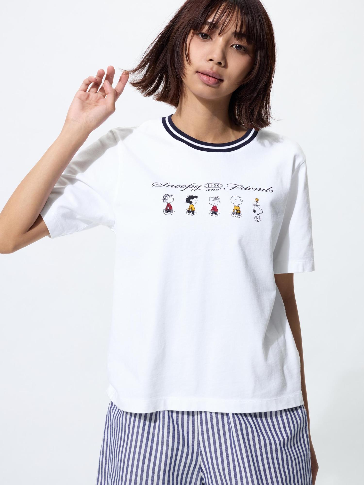 Uniqlo Japan PeanUts Ut 00 WHITE/XS