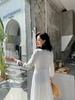 Ethnic Lijiang Dali Embroidered Long Vacation Dress for Women - Slimming Thailand Beach Style (F647)
