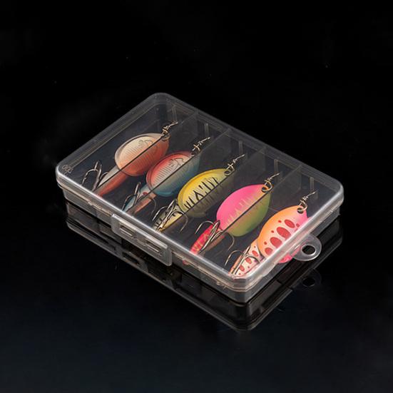 5Pcs 8.5CM/9G Inkfish Spinner Blade Lure with Hook Metal Spinnerbait Rotating Lure Freshwater Crap Bass Pike Walleye Fishing Accessories