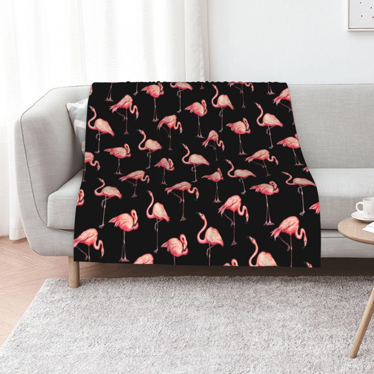 

Узор Фламинго - Черный Плед Мода Диваны Большой Спальный Мешок Одеяла для Сна 30x40in