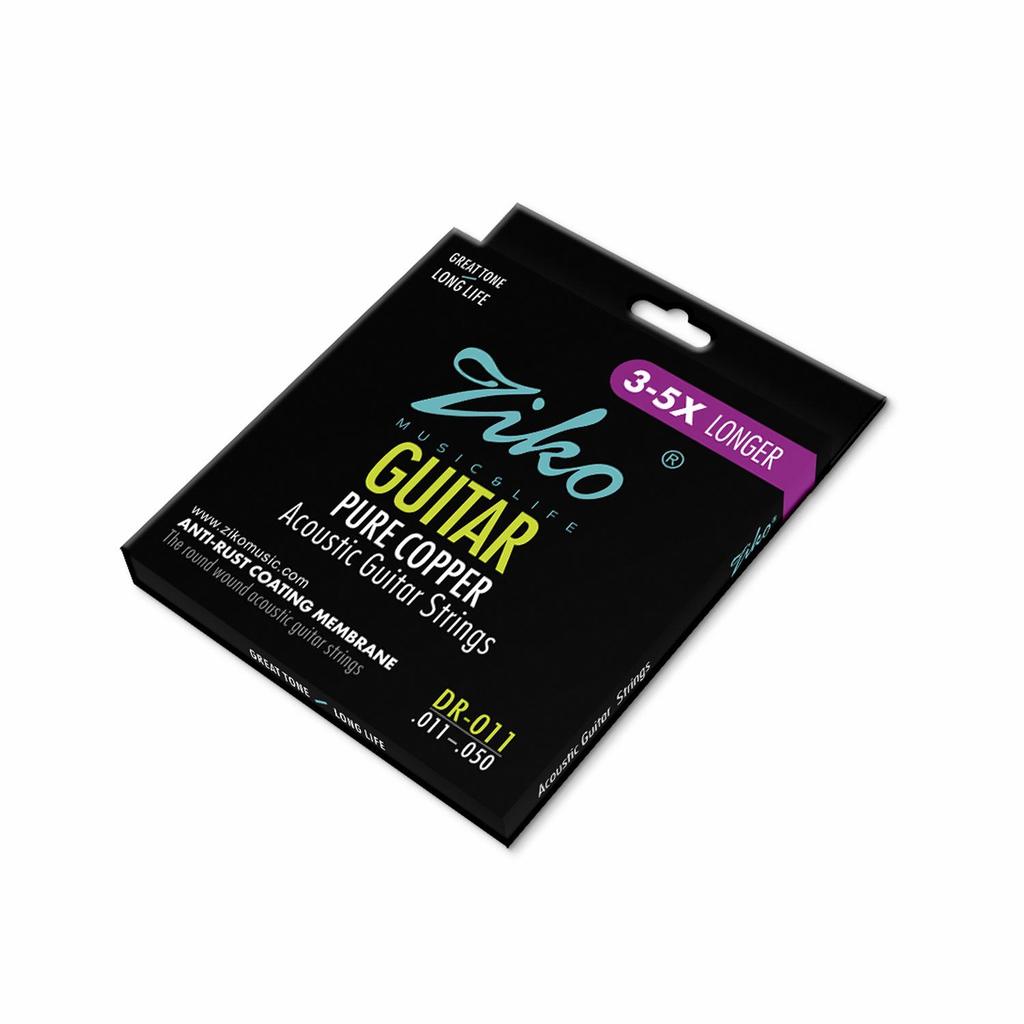 Lio ZIKO Anti-Rust Red Copper Guitar Strings DR010-012 (1-6)