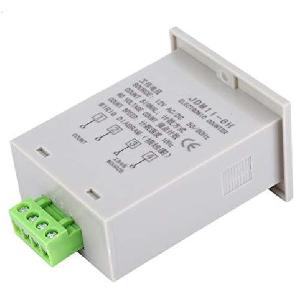 Electronic Counter,JDM11-6H No Voltage Counter 6 Digits Electronic LED Digital Display Counter Relay(AC110V)