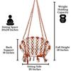 Round Cotton Home Swing Chair for Adults & Kids/Hammock Hanging Swing for Balcony, Indoor & Outdoor Handmade Cotton Jhula