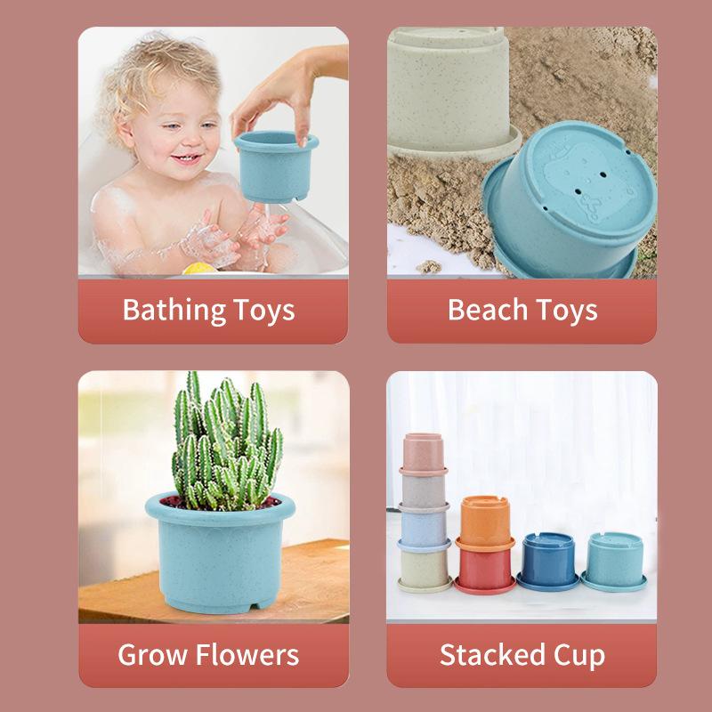 Infant Early Education Cognitive Stacking Music Set, Children Play Sand And Water Kindergarten Interactive Game Toys