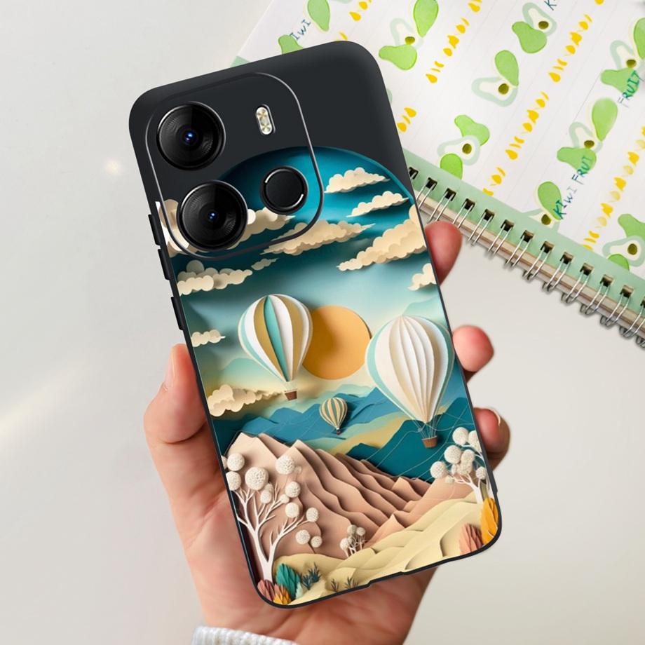 For Tecno Pop 7 BF6 Pop 7 Pro 7PRO BF7 BF7h Case Soft TPU Matte Silicone Bumper Coque Fundas Marble Space Man Dragon Etui Pop7