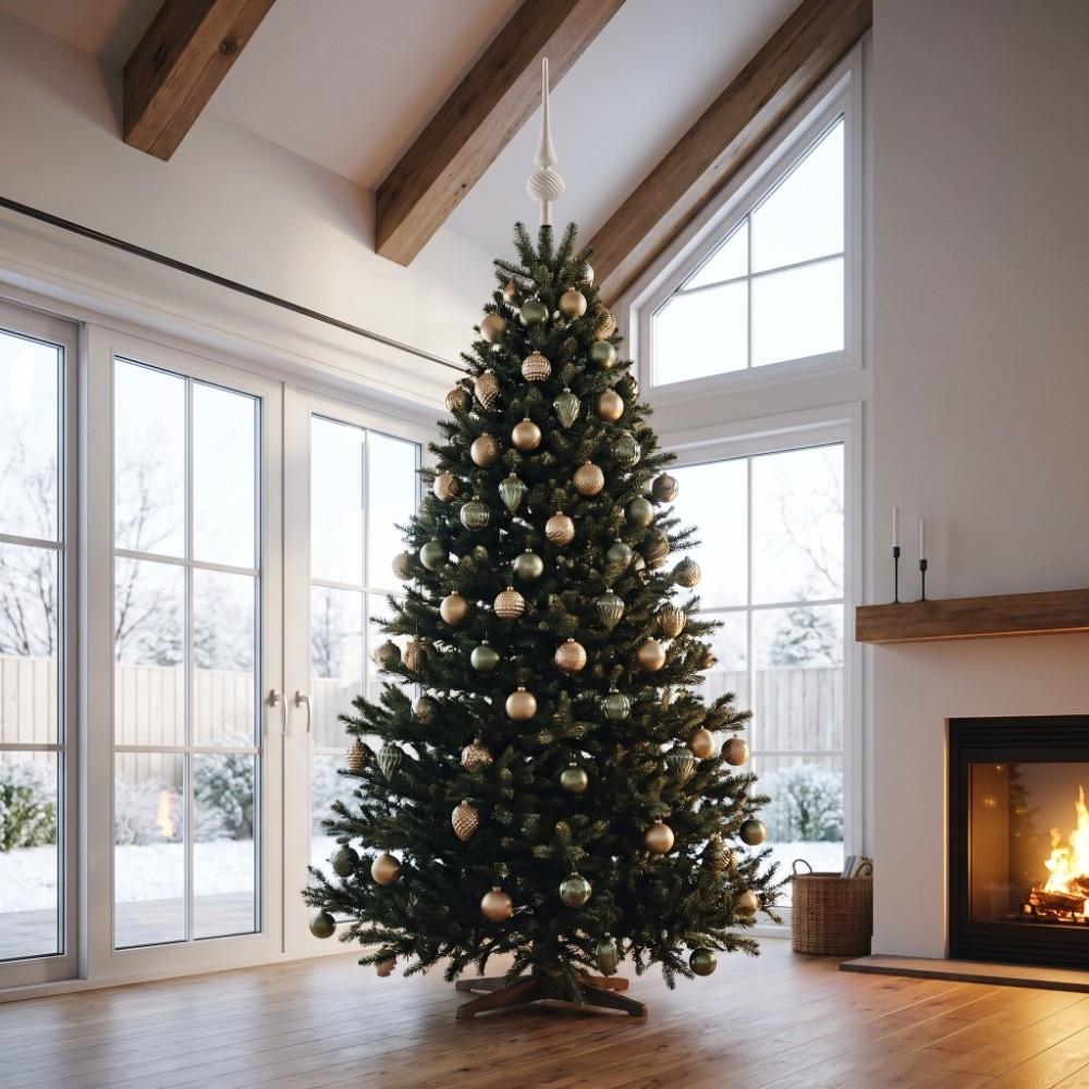 Gourd-shaped Christmas Tree Decoration Pointed Top Christmas Tree Ornaments Festive Atmosphere