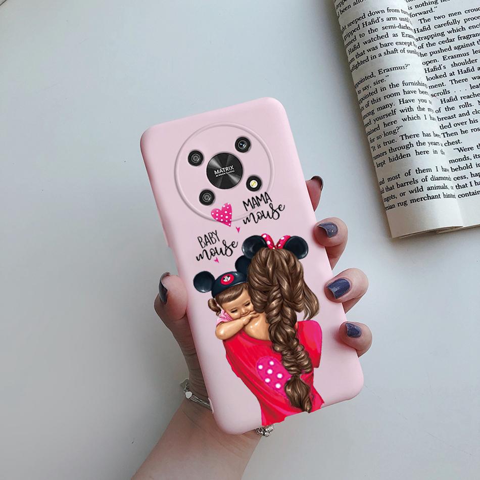 Case For Honor Magic 4 LITE X30 X9 5G Back Cover Super Mom Baby Fashion Girls Soft Phone Case Silicone Funda For Honor X30 Capa