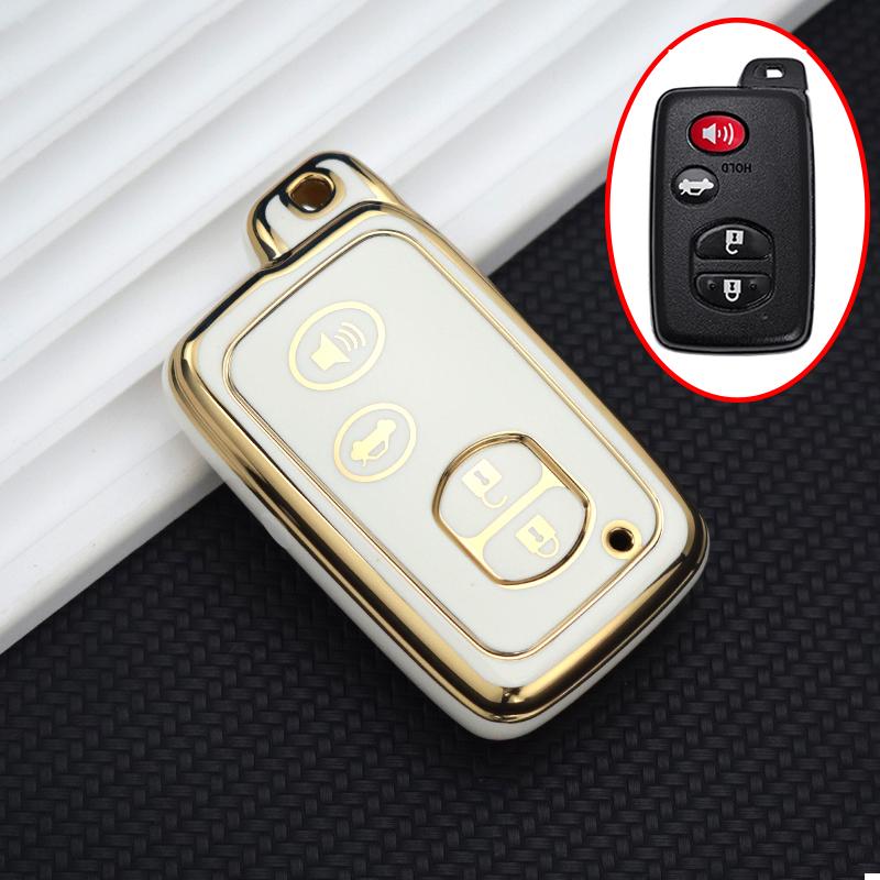 2/3/4 Buttons Tpu Car Key Case Cover For Toyota Camry Prius Land Cruiser Prado 150 Crown For Subaru Foreste Xv Key Chain Set