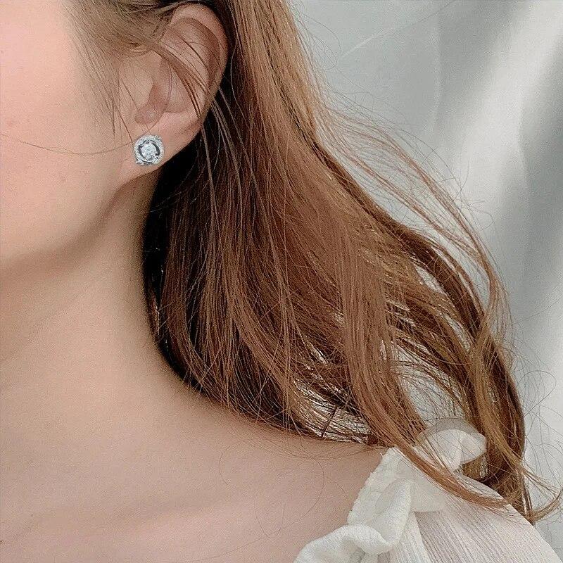 S925 Sølv Moissanitt Nasjonal Stil Drageår Dyreår Øredobber High-End Nisje Chic Enkel Gave Til Venner
