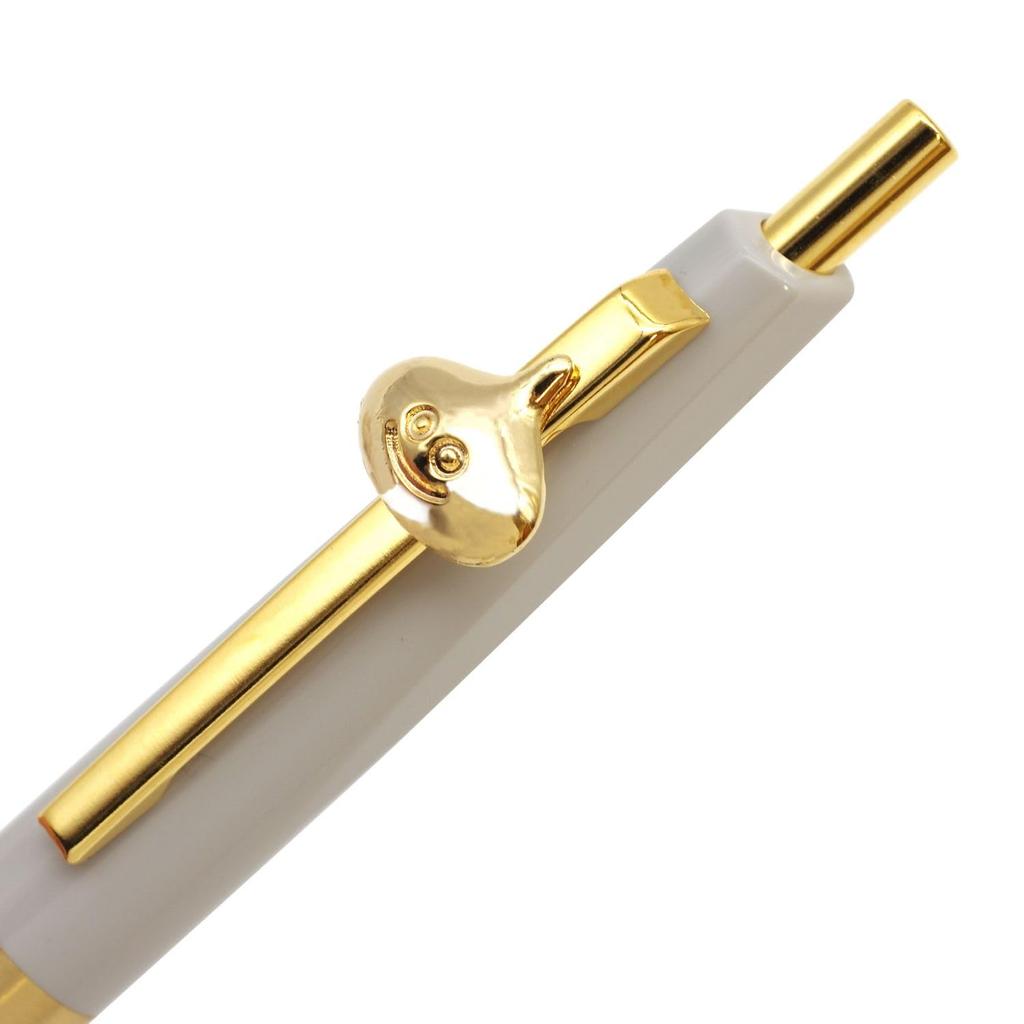 Square Enix Dragon Quest Stationery Store Brass Ballpoint Pen, 0.5mm, Metal Slime Gray, 250429