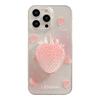 Summer Cream Strawberry Apple 16 Mobile Phone Case 13 Glitter Powder Iphone14promax Suitable for 11 Stand 12