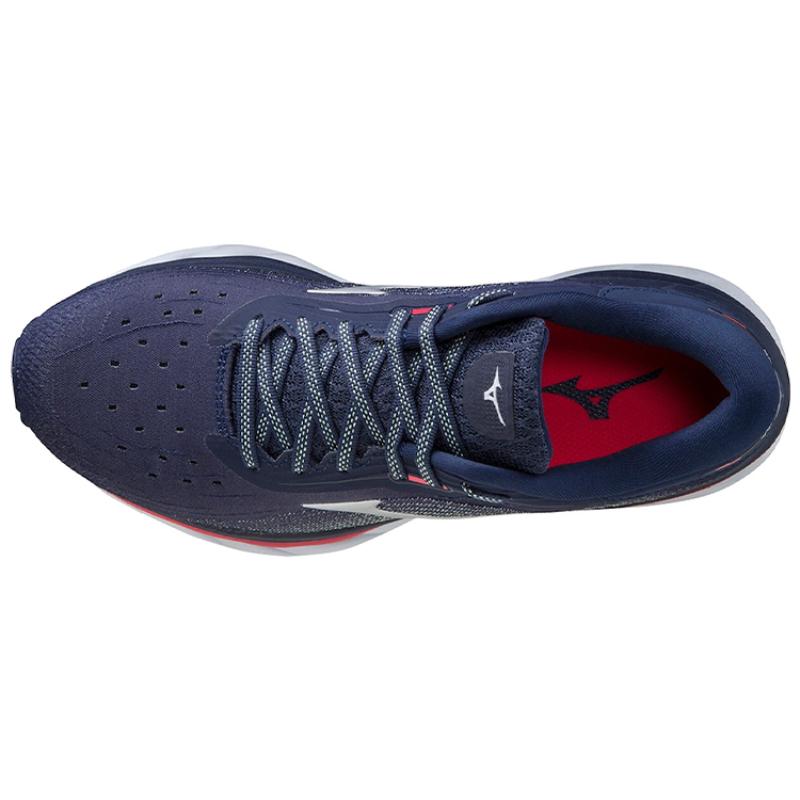 Mizuno Wave Sky 5 Cushioning Anti-Slip And Wear-Resistant Low-Top Running Shoes Women's Blue Sneakers J1GD210207