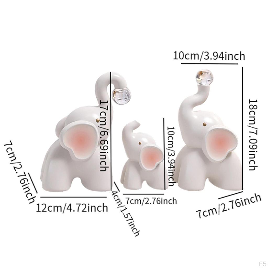 Desktop Figurine Elephant Sculpture for Walkways Grounds Decor