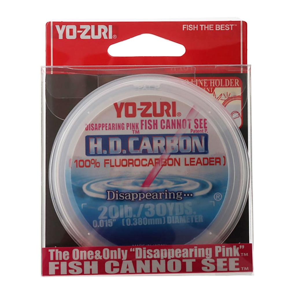Fluorocarbon Line Carbon Fluoro Leader 30YDS20Lbs Pink YO-ZURI H.D. Color