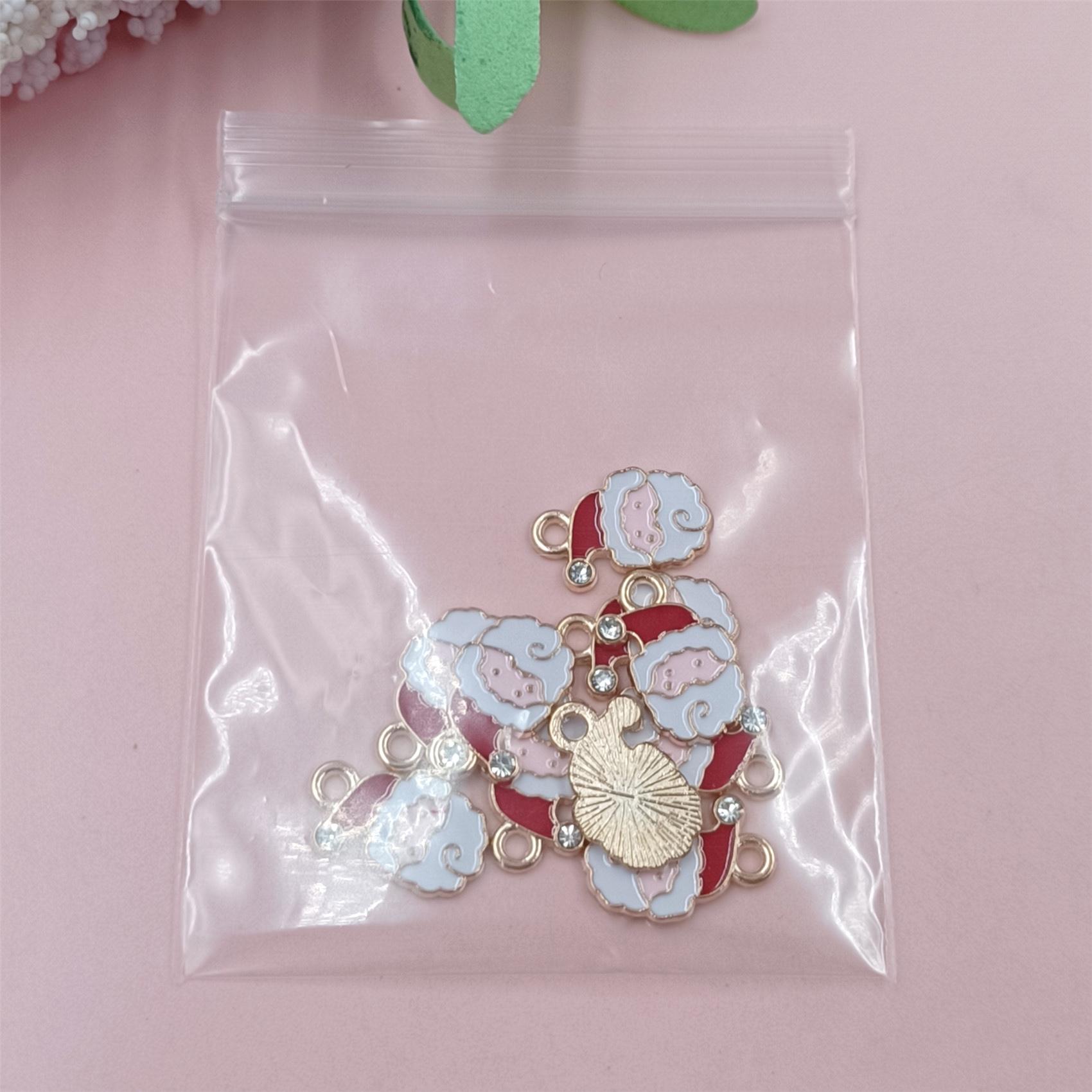 

Сплав ручной работы Рождественская тематическая подвеска Рождественские украшения 10 шт. Ожерелье Серьги Ювелирные изделия Аксессуары для елки DIY Самодельные материалы Santa Claus