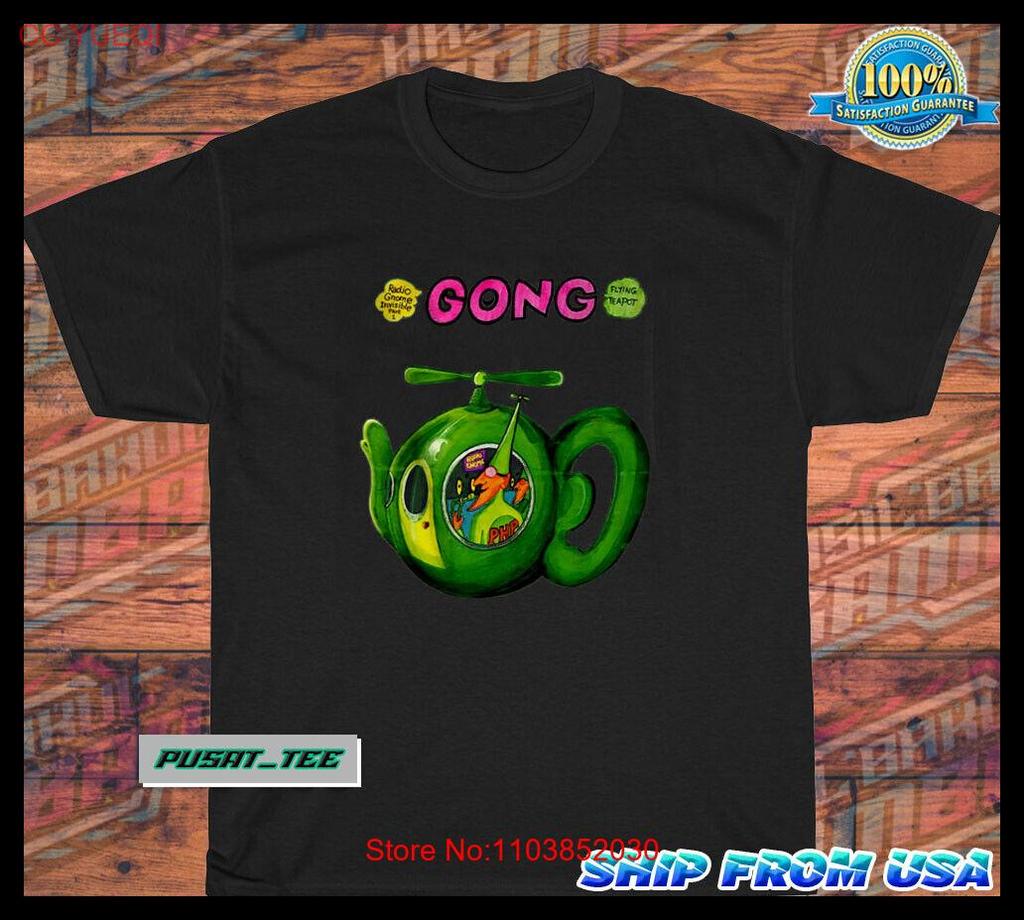 New Gong Rock Band Daevid Allen American Funny Logo Unisexs TShirt Size S5xl
