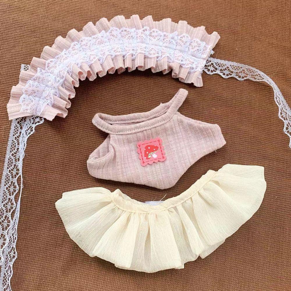 Shoulder Strap Skirt Cotton Doll Clothes Hoodies Plush Toy Clothes  Doll Accessories