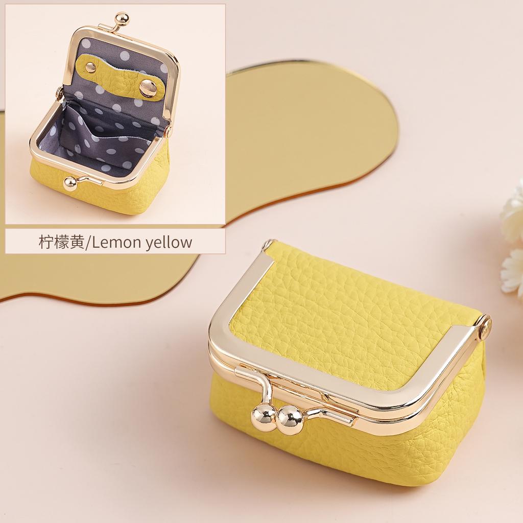 Läder Dams Diamantring Halsband Smyckespåse Mini Myntpåse Ring Örhängen Smyckeskrin Liten Hörlurs Myntpåse