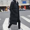 Men Jacket Hooded Solid Color Long Sleeve Coldproof Winter Thicken Cotton Padded