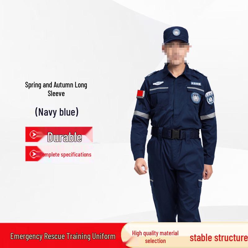 Wear-Resistant Spring/Autumn Emergency Rescue & Training Suit 195-5XL
