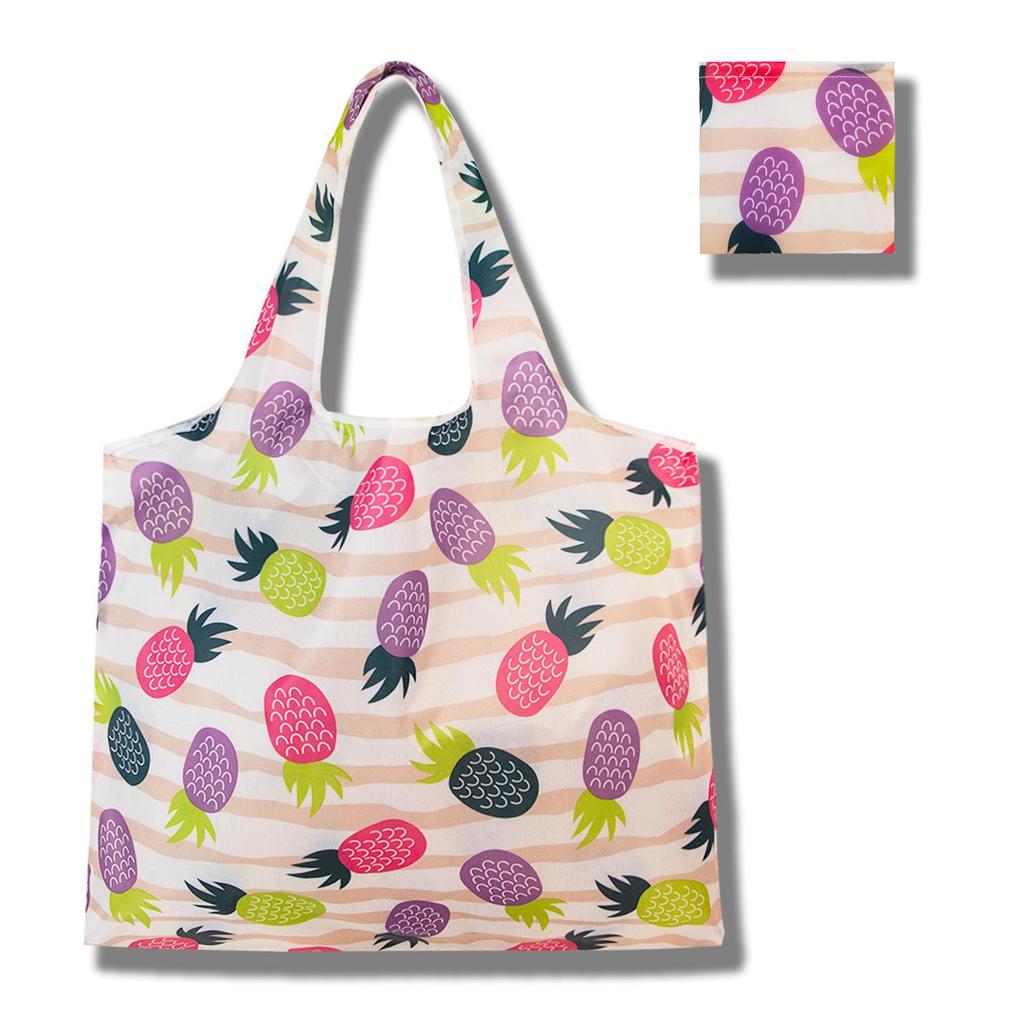 Eco-Friendly Large Capacity Foldable Tote Bag - Creative, Portable, Printed, and In Stock