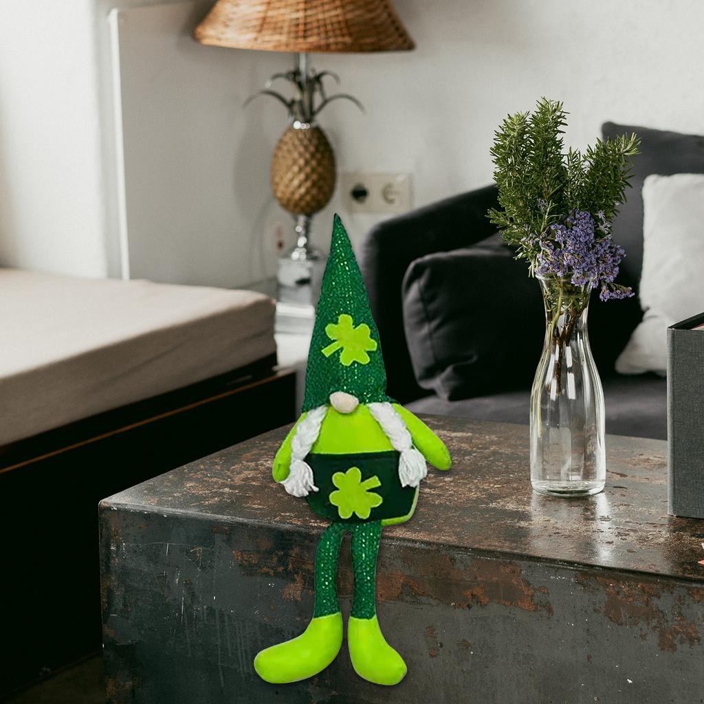 StPatrick's Day Dwarf Gnome Irish Leprechaun Decorations Green Face Less Scandinavian Rudolph Doll Party Supply
