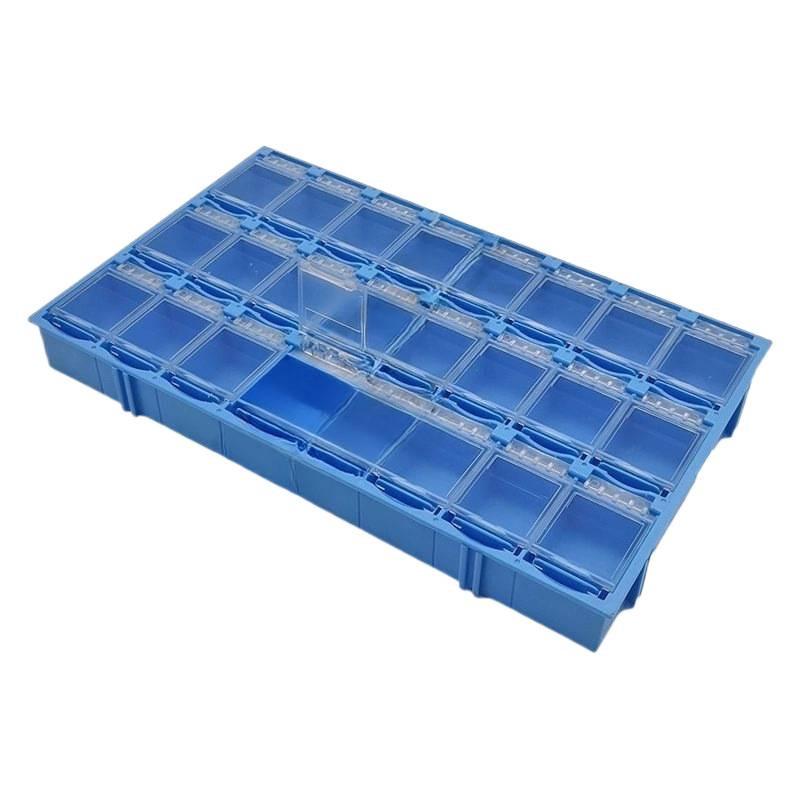 SMT Patch Electronic Organizer: Resistor & Capacitor Grid Plastic Box