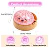 Squishy Dumpling Glitter Cutie Stress Relief Toy, Anti-Stress Pouch, Random Color, Kawaii Style, 10 Cm