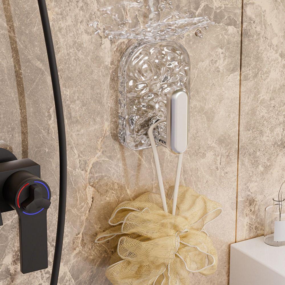 18/27pcs Wall Mounted Wall Hook Transparent Storage Rack Delicate Key Hooks  Home