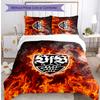 Set Lenzuola Stampato Calcio VfB Stuttgart 3 Pezzi, Comodo Set Copripiumino per Camera da Letto Amico della Pelle