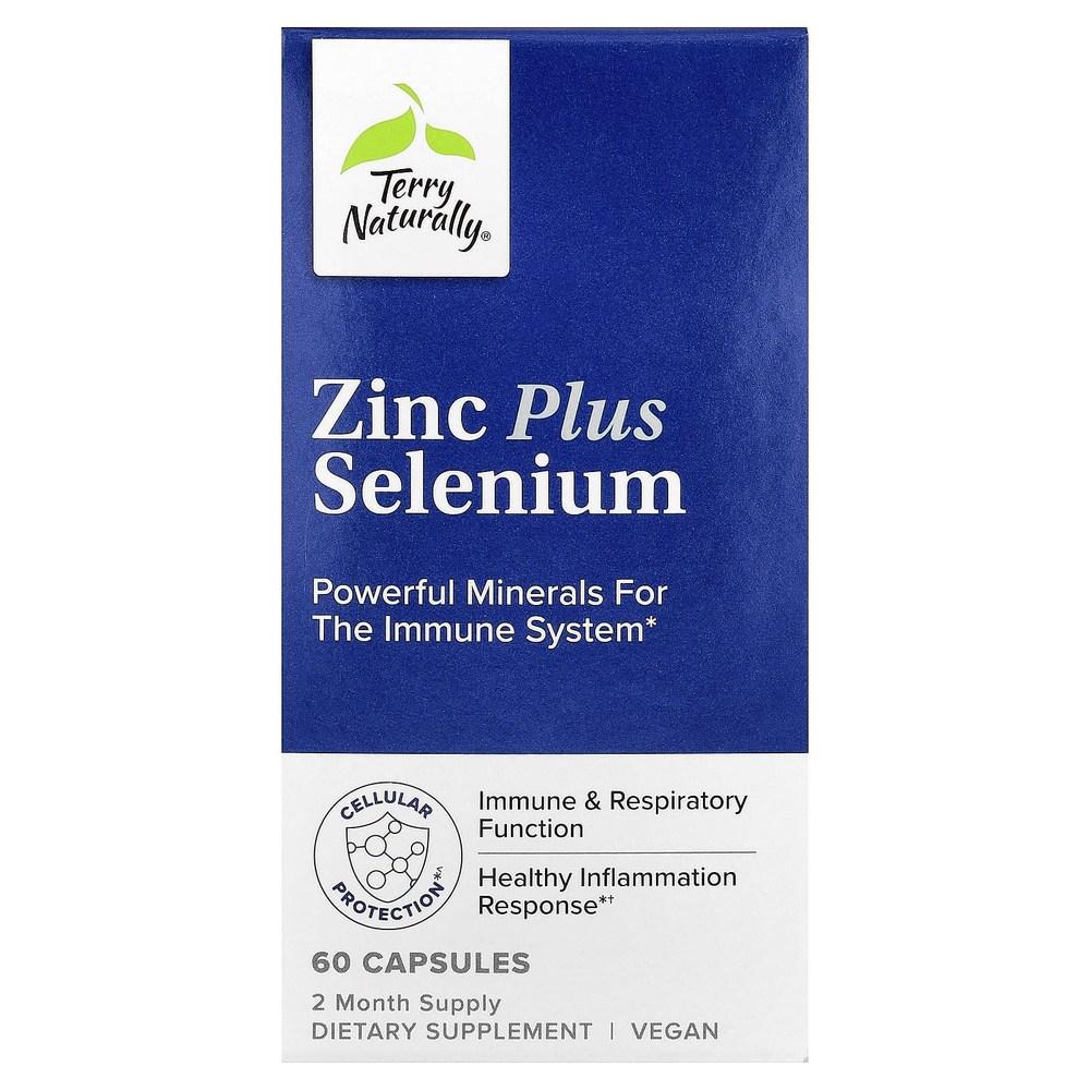 Terry Naturally Zinc Plus Selenium Veggie Capsules 60 Tablets Zinc Plus Selenium Veggie Capsules 1 pcs