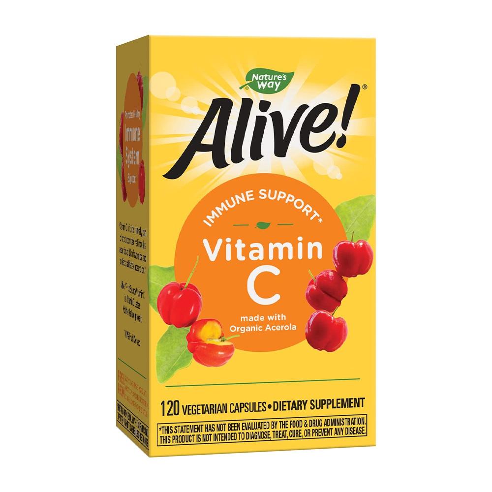 

Alive! Vitamin C, 120 Vegetarian Capsules