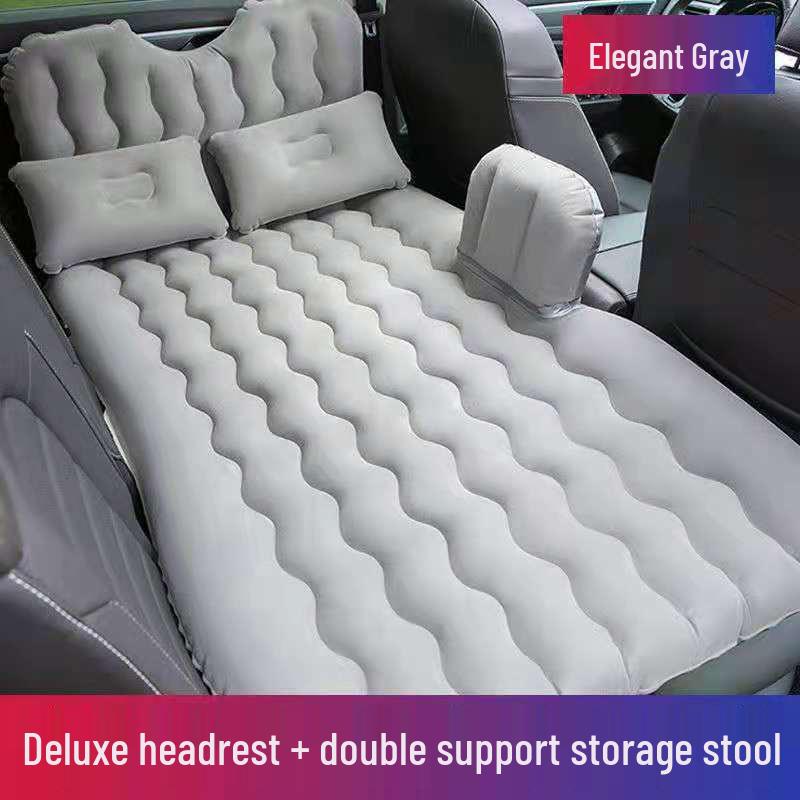 Inflatable Car Mattress for SUV and Sedan - Folding Travel Bed for Sleep and Self-Driving Tours