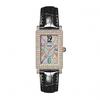 Square Diamond-Encrusted Watch Women'S Temperament Fashion Gypsy Star Color Word Small Dial Wind Leather Strap
