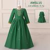 Flower Girl Princess Dress For Weddings Summer Kid Formal Bow Long Gown For School Evening Party Children New Year Cloth
