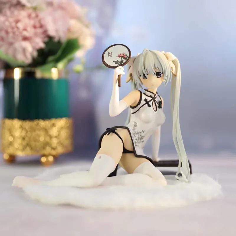 12CM Anime Yosuga No Sora Kasugano Sora Figure China Dress Style Cheongsam Cute Model Toy Gift Decoration Ornaments PVC