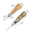 DIY Leather Sewing Awl Kit Waxed Thread Hand Sewing Tools Leather Craft Edge Stitching Belt Strips Shoemaker Canvas Repair Tools