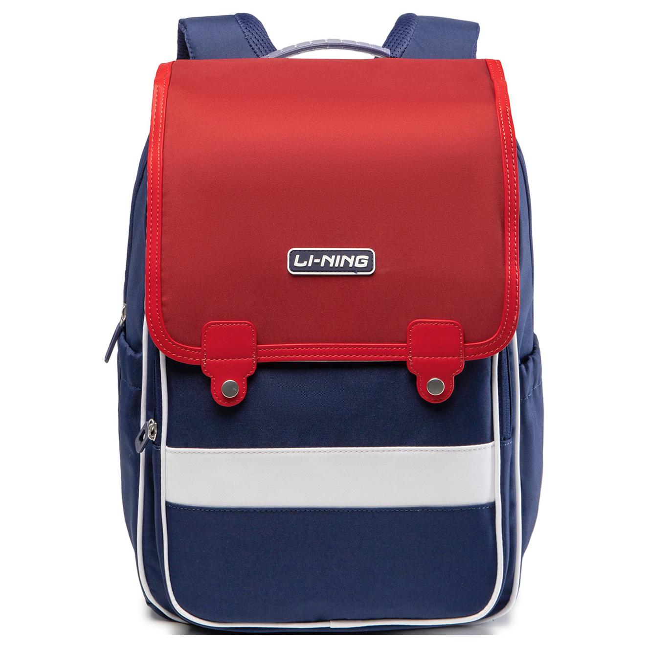 Li Ning Kids Sports Lifestyle Series Fashion Casual Trendy Polyester Backpack Kids backpack New-Basic-Red YBSU049-1 New Basic Red