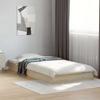 Bed Frame without Mattress Sonoma Oak Finish 75 x 190 cm Engineered Wood