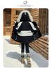 Stylish Girls' 2025 Ski Suit with Velvet - Korean Winter Jacket for Kids
