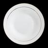 NHZHIW 8-inch Hand-Painted Gold Rim Bone China Deep Dinner Plate