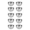 10pcs Soup Bowl 304 Stainless Steel Double Wall Reusable Salads Container Dishwasher Safe