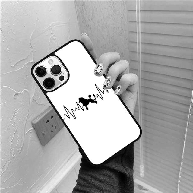 Life Is Better With A Poodle Silhouette Phone Case For iPhone 17 Air 16 15 14 Plus Apple 16 11 12 13 Pro Max Coque