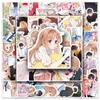 10/30/50pcs Cartoon Manga Hidden Love Stickers Cute Anime Graffiti Decals for Motorcycle Helmet Notebook Waterproof Sticker Pack