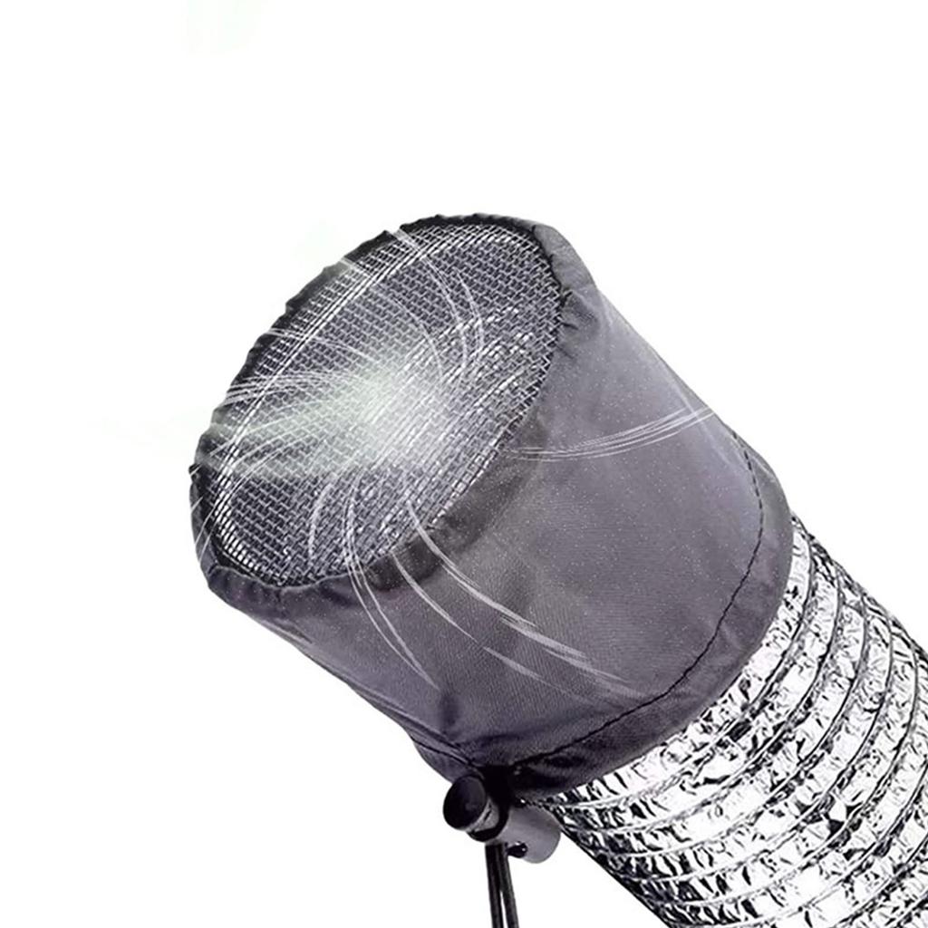 Grow Tent Vent Cover Duct Filter Net with Elastic Band and Fixed Buckled Mesh Screen Shield for Exhaust Fan Plant Growth
