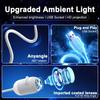 2 in 1 Galaxy Star Projector Lamp with HD Slides Portable USB Starry Sky Projector Night Light  for Bedroom Car Ceiling Decor