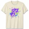 Graffiti 67 Unisex T Shirt Bright Neon Paint Slogan Six Seven Meme Number Day