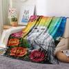 1PC Quilting Print FlAannel Blanket, High Quality Comfortable for All Seasons, Home Decor, Warmth and Comfort